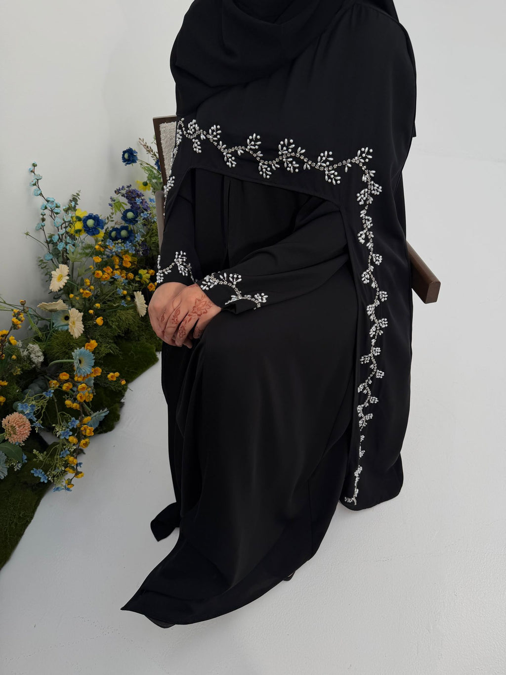Abaya Sultana – Ensemble 4 pièces