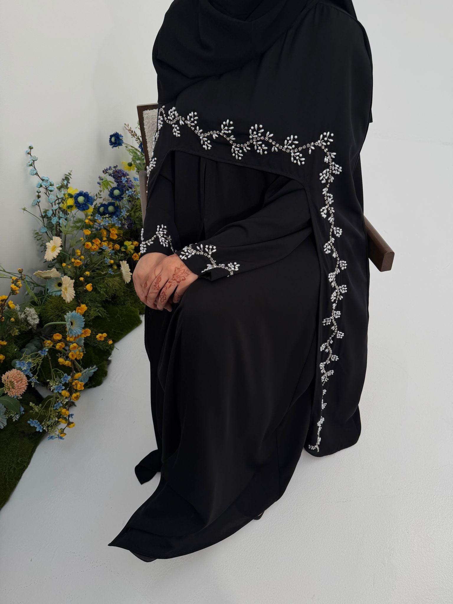 Abaya Sultana – Ensemble 4 pièces